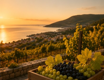 Odmor na Krku u rujnu – vinogradi i grožđe iznad mora
